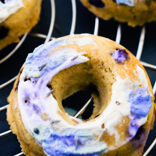 Lemon Creme Glazed Blueberry Muffin Donuts – E3Live