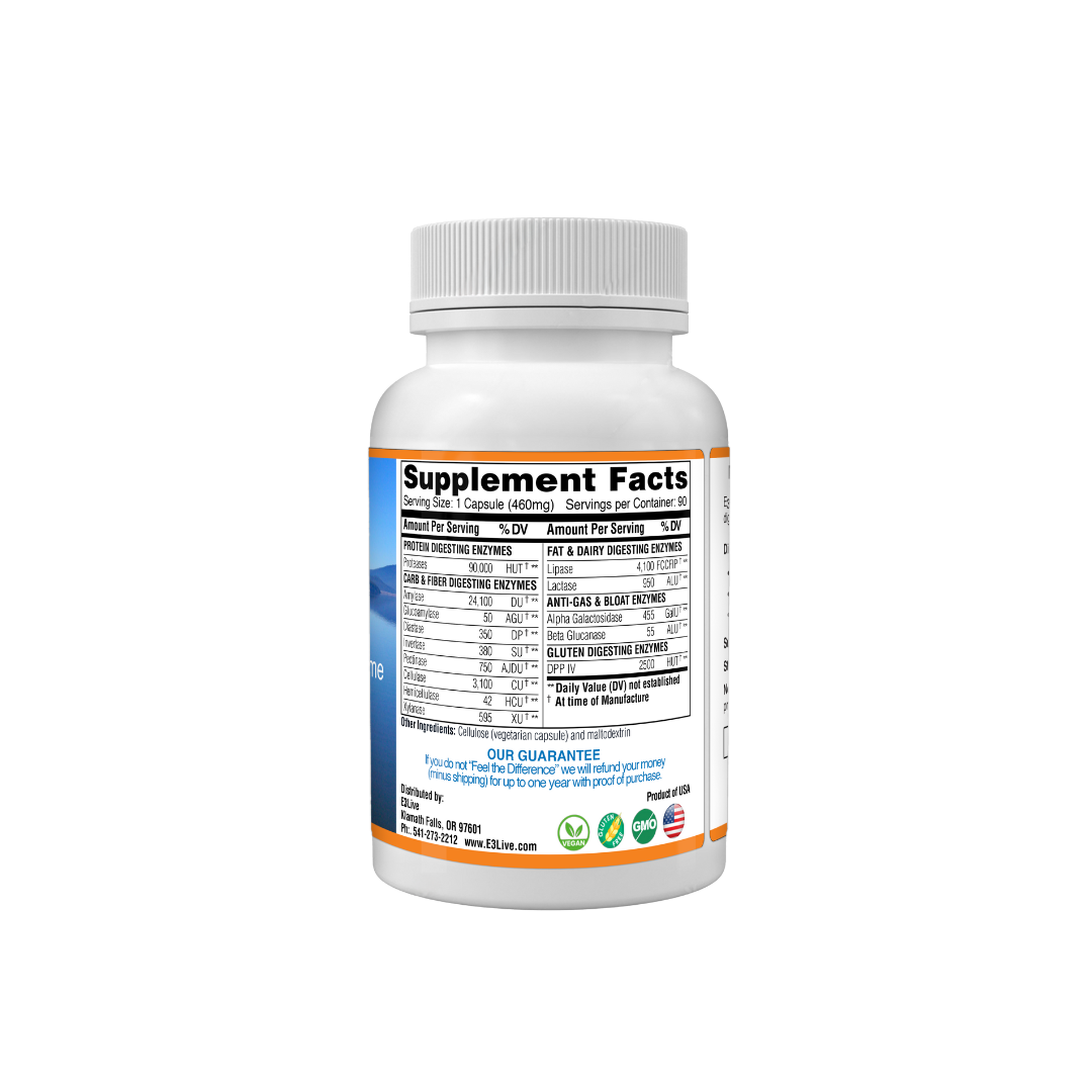 E3Enzymes Supreme Professional Strength 90ct (460mg)