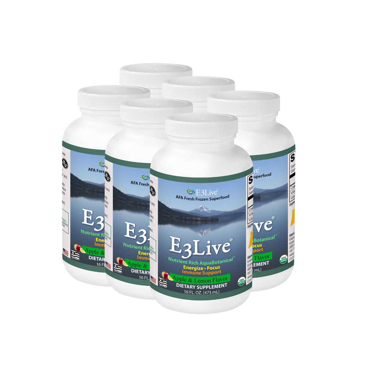 E3Live® Flavored (Apple/Lemon) 16oz/473ml