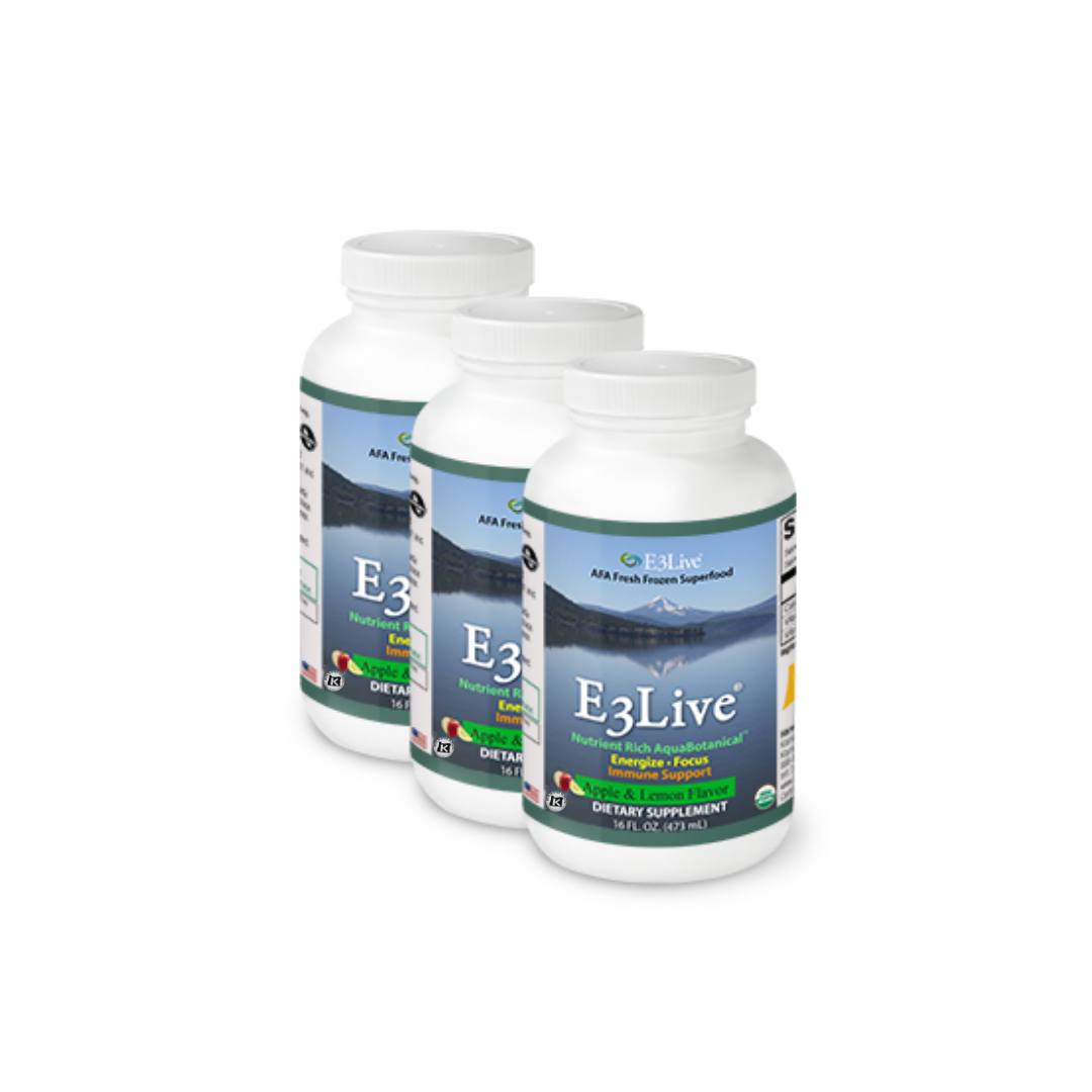 E3Live Flavored (Apple/Lemon) 16oz/473ml Pack