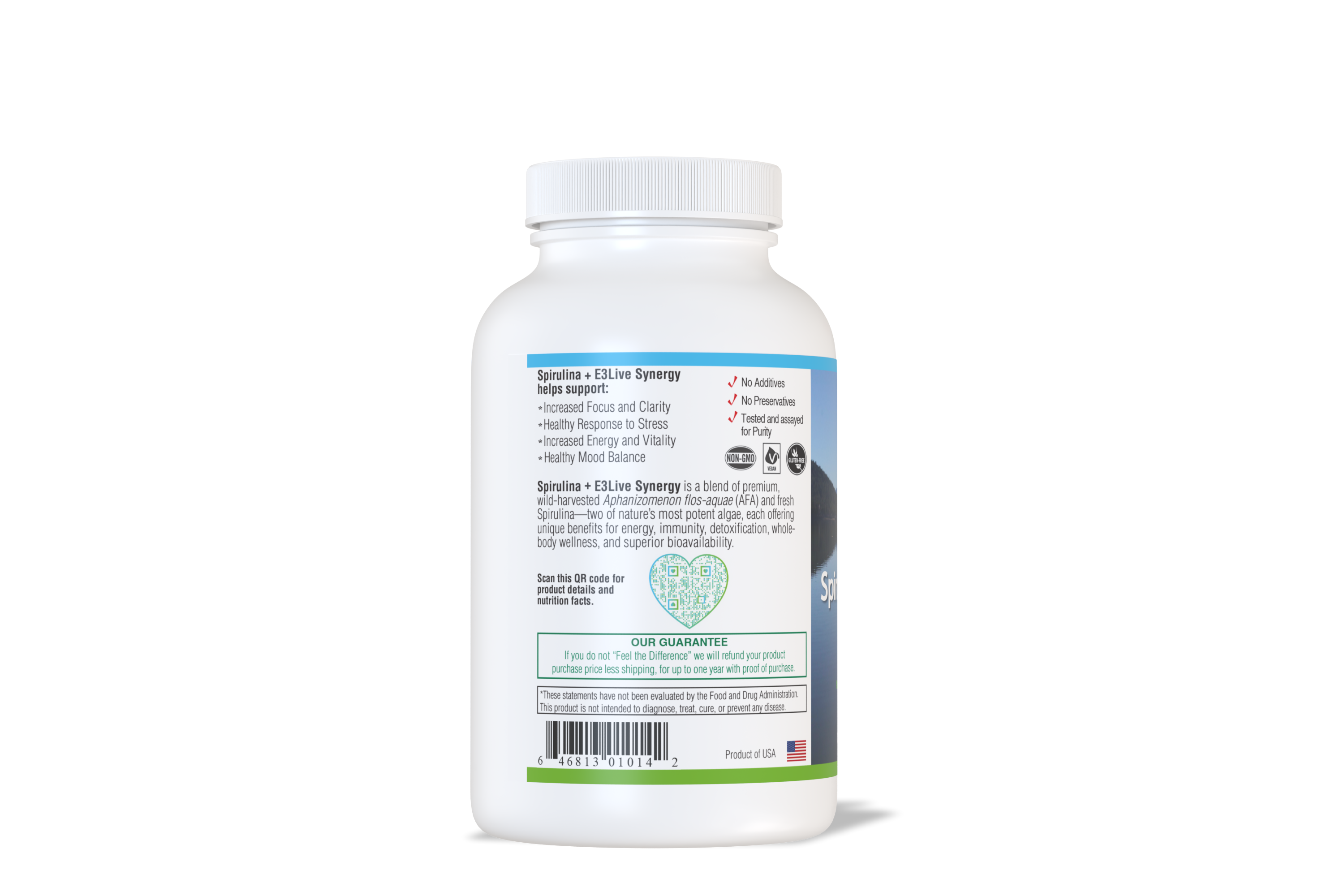Spirulina + E3Live Synergy 8oz/237ml Pack
