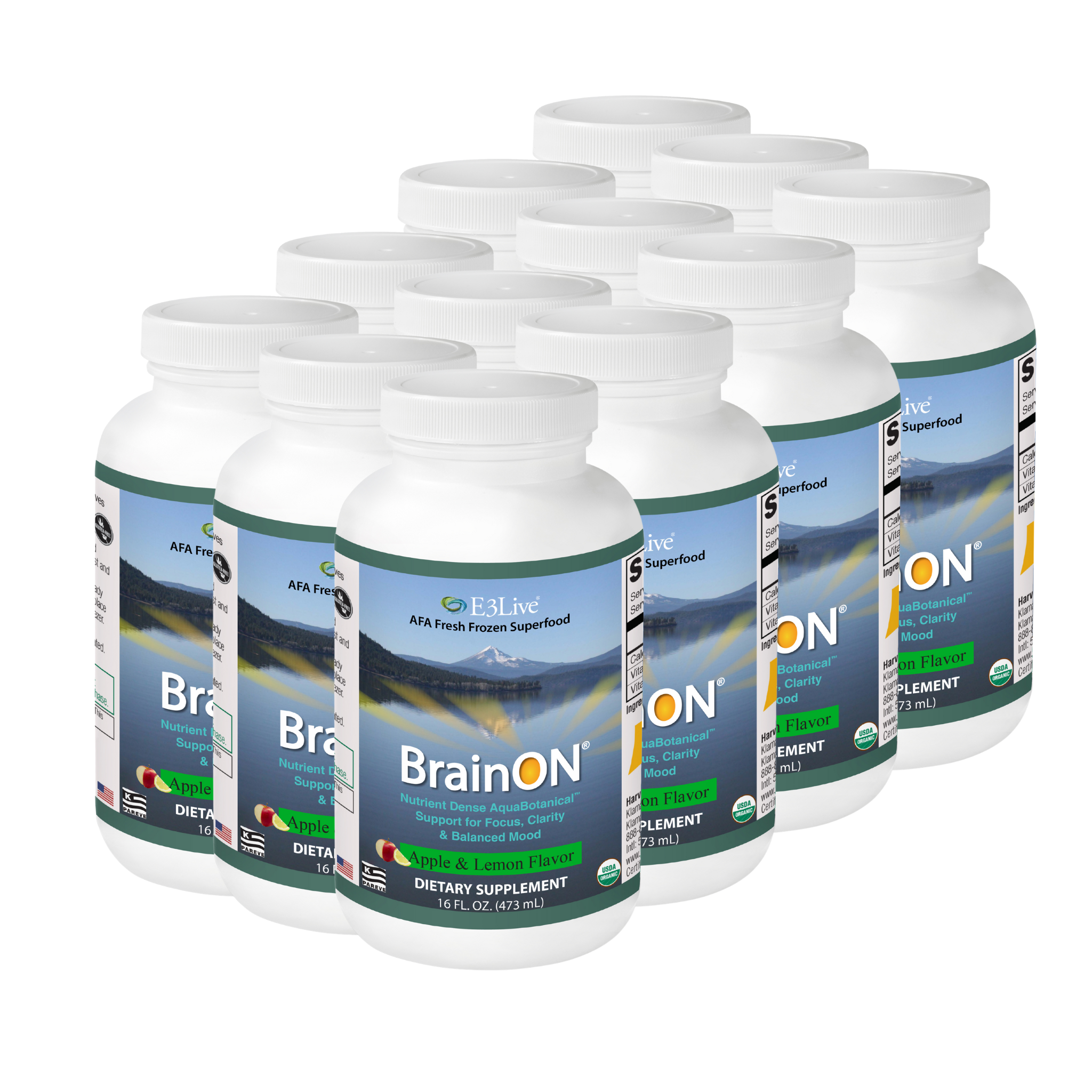 BrainON® Flavored (Apple/Lemon) 16oz/473ml