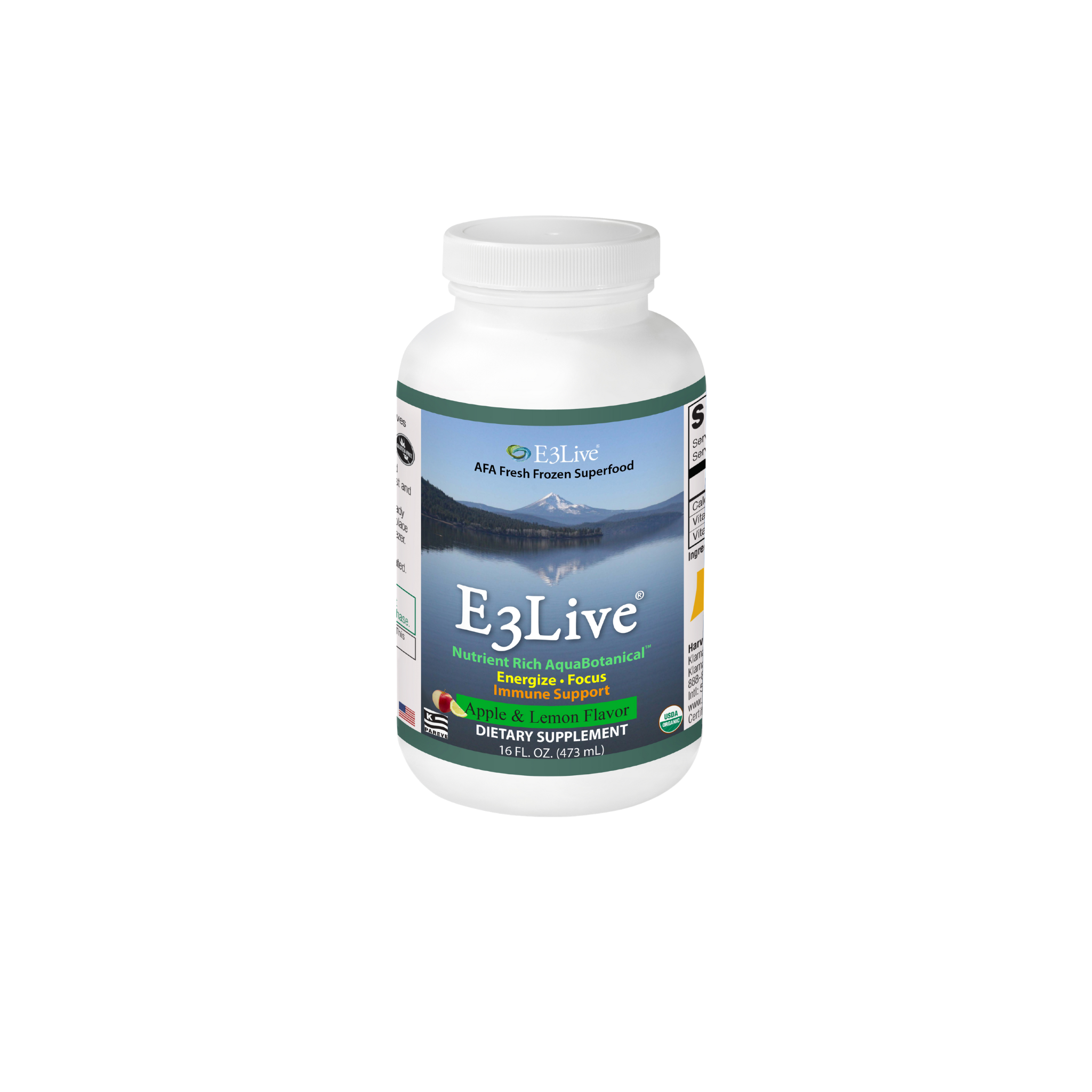 E3Live® Flavored (Apple/Lemon) 16oz/473ml