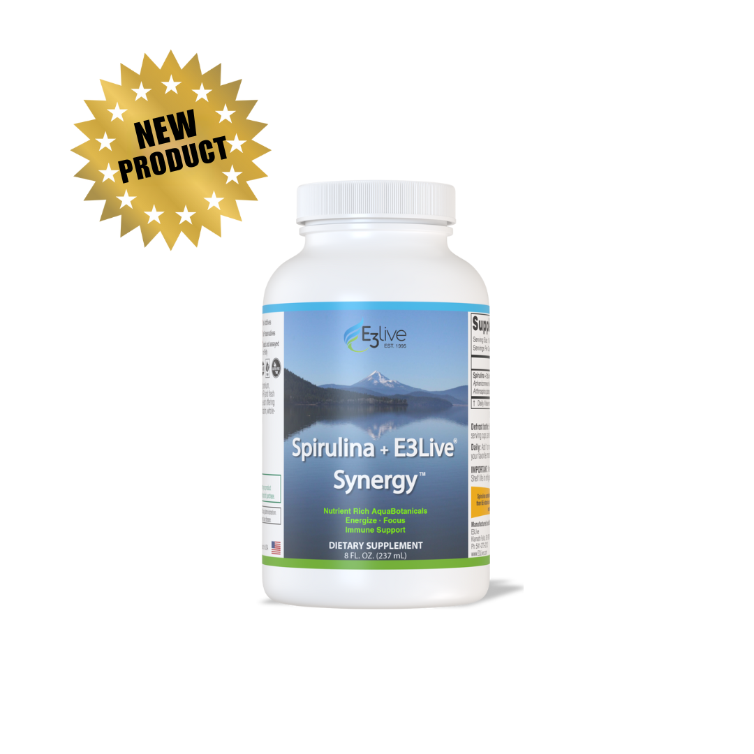 Spirulina + E3Live Synergy 8oz/237ml Pack