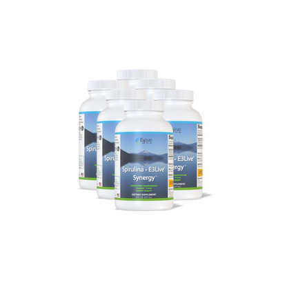 Spirulina + E3Live Synergy 8oz - 4, 6, and 12 Packs