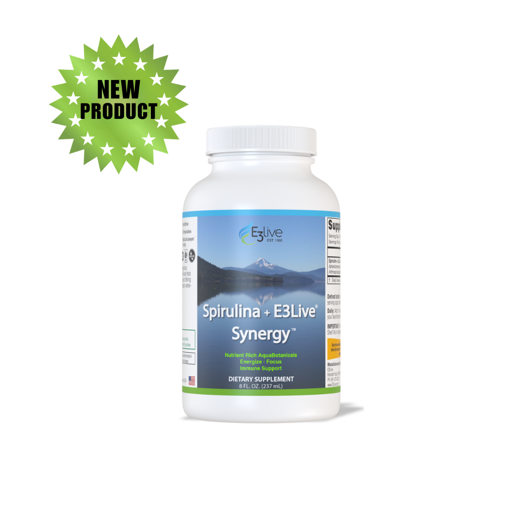 Spirulina + E3Live Synergy 8oz/237ml Pack
